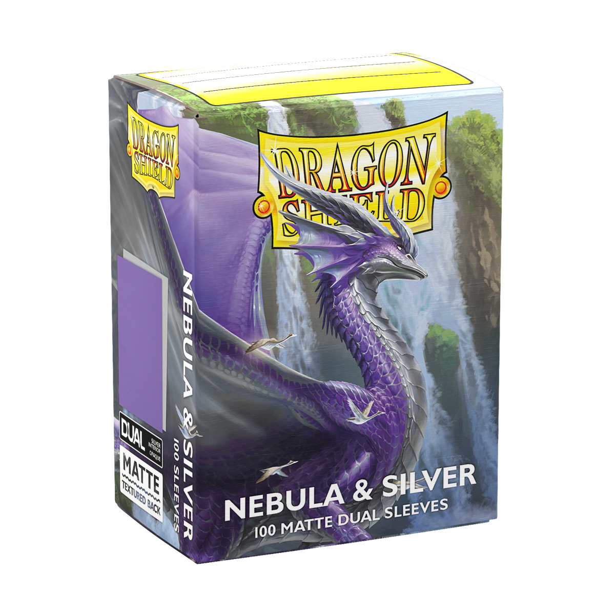 Dragon Shield - Matte Dual Sleeves Nebula & Silver (100 Bustine)