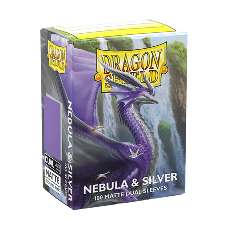 Dragon Shield - Matte Dual Sleeves Nebula & Silver (100 Bustine)