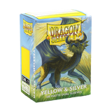 Dragon Shield - Matte Dual Sleeves Yellow & Silver (100 Bustine)