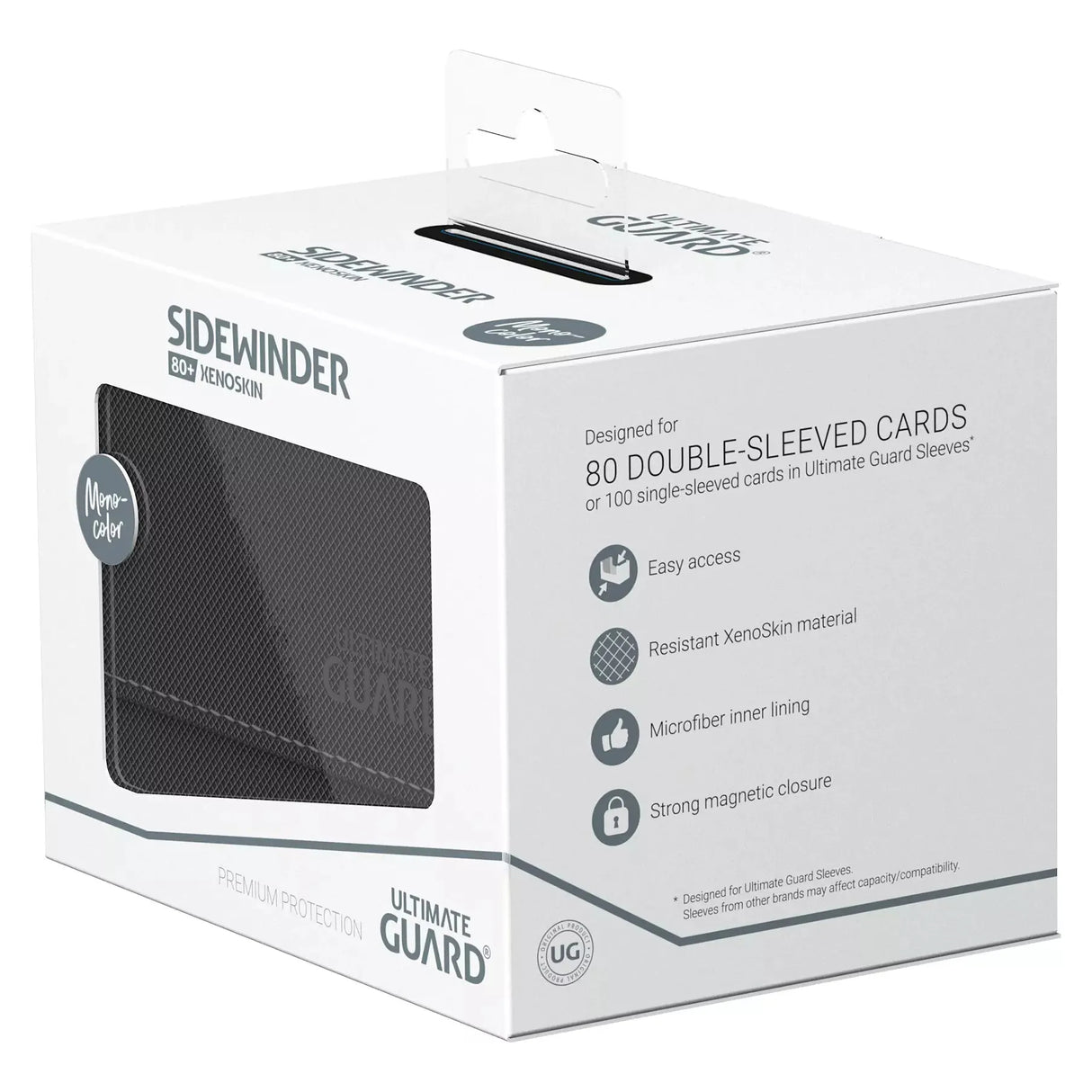 Ultimate Guard - Sidewinder 80+ Xenoskin Deck Box - Black