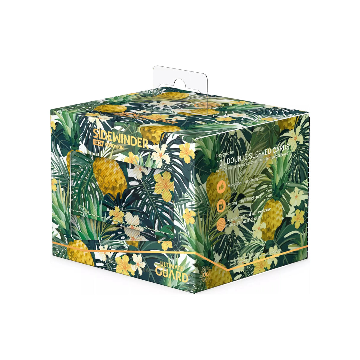 Ultimate Guard - Sidewinder 100+ Xenoskin Deck Box - Floral Places - Bahia Green