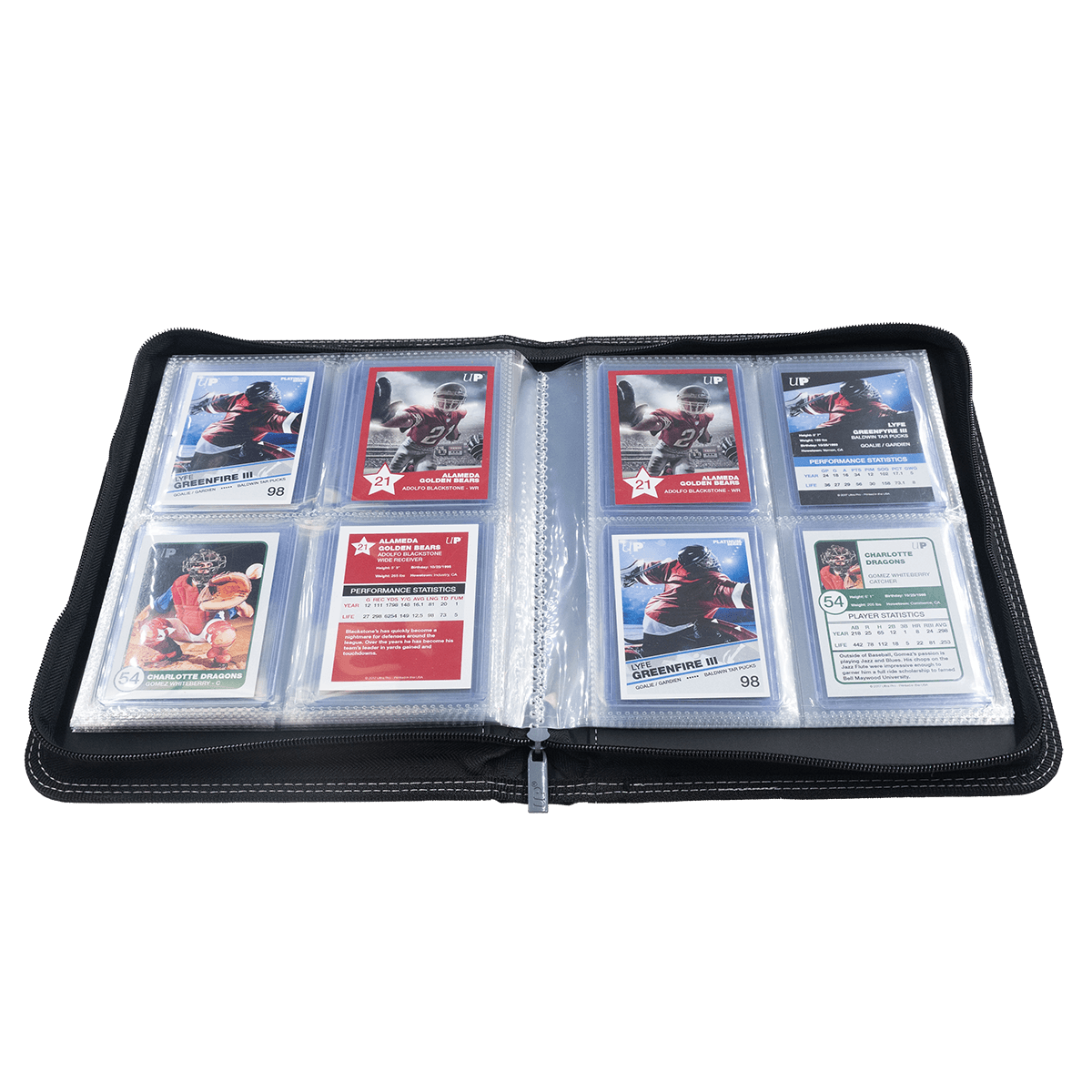 Ultra Pro Toploader Zippered 4-Pocket PRO-Binder - Black
