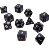 Ultra PRO Eclipse Acrylic RPG Dice Set Jet Black (11ct) – Set di Dadi per Giochi di Ruolo