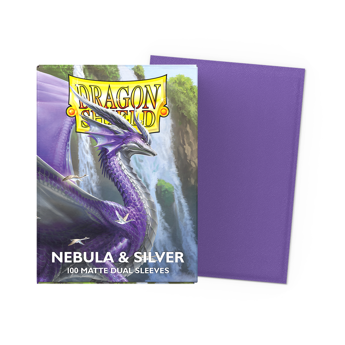 Dragon Shield - Matte Dual Sleeves Nebula & Silver (100 Bustine)