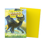 Dragon Shield - Matte Dual Sleeves Yellow & Silver (100 Bustine)
