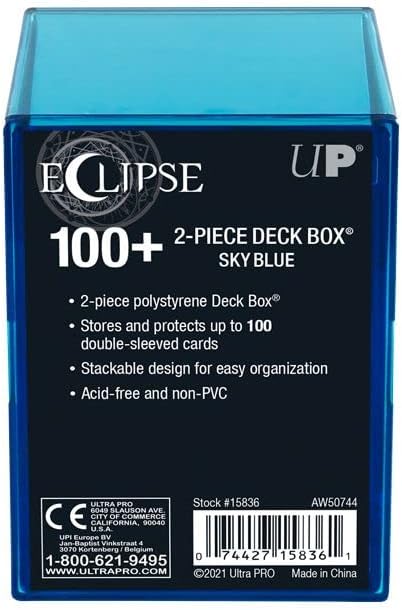 Ultra PRO Eclipse 2-Piece Deck Box Sky Blue 100+