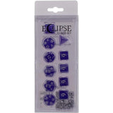 Ultra PRO Eclipse Acrylic RPG Dice Set Royal Purple (11ct) – Set di Dadi per Giochi di Ruolo