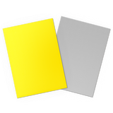 Dragon Shield - Matte Dual Sleeves Yellow & Silver (100 Bustine)