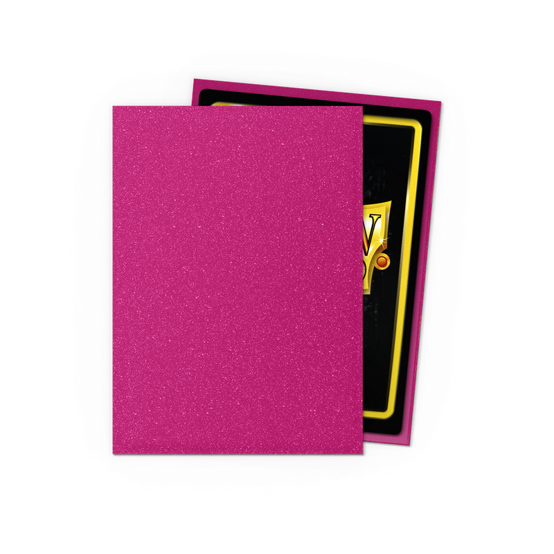 Dragon Shield – Matte Sleeves Sparkles Pink Sapphire – Standard Size (100 Bustine)