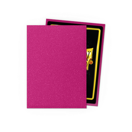 Dragon Shield – Matte Sleeves Sparkles Pink Sapphire – Standard Size (100 Bustine)