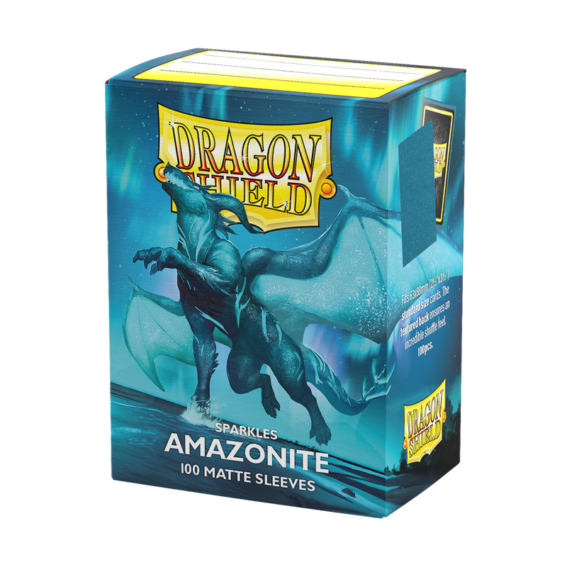 Dragon Shield – Matte Sleeves Sparkles Amazonite – Standard Size (100 Bustine)