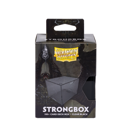 Dragon Shield - Strongbox Clear Black - Deck Box Rigido