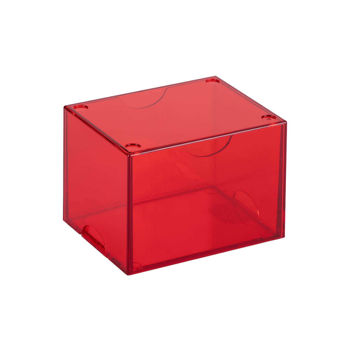 Dragon Shield - Strongbox Clear Red - Deck Box Rigido