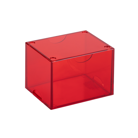 Dragon Shield - Strongbox Clear Red - Deck Box Rigido