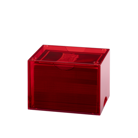 Dragon Shield - Strongbox Clear Red - Deck Box Rigido