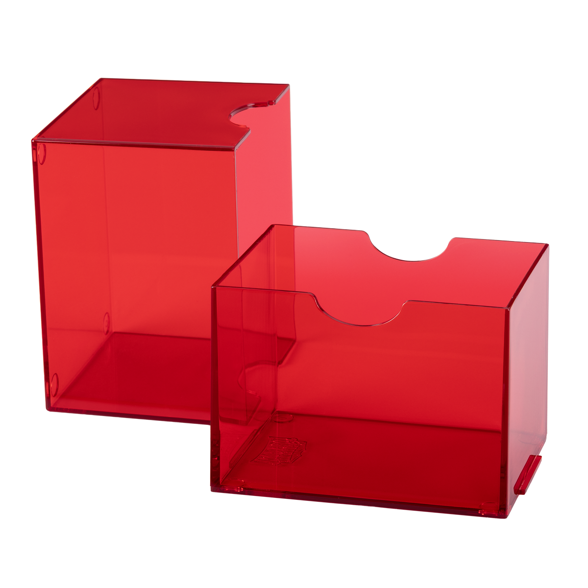 Dragon Shield - Strongbox Clear Red - Deck Box Rigido