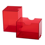 Dragon Shield - Strongbox Clear Red - Deck Box Rigido