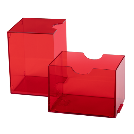 Dragon Shield - Strongbox Clear Red - Deck Box Rigido