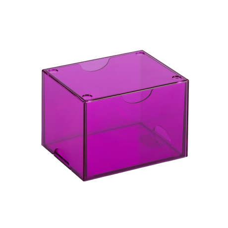 Dragon Shield - Strongbox Clear Purple - Deck Box Rigido