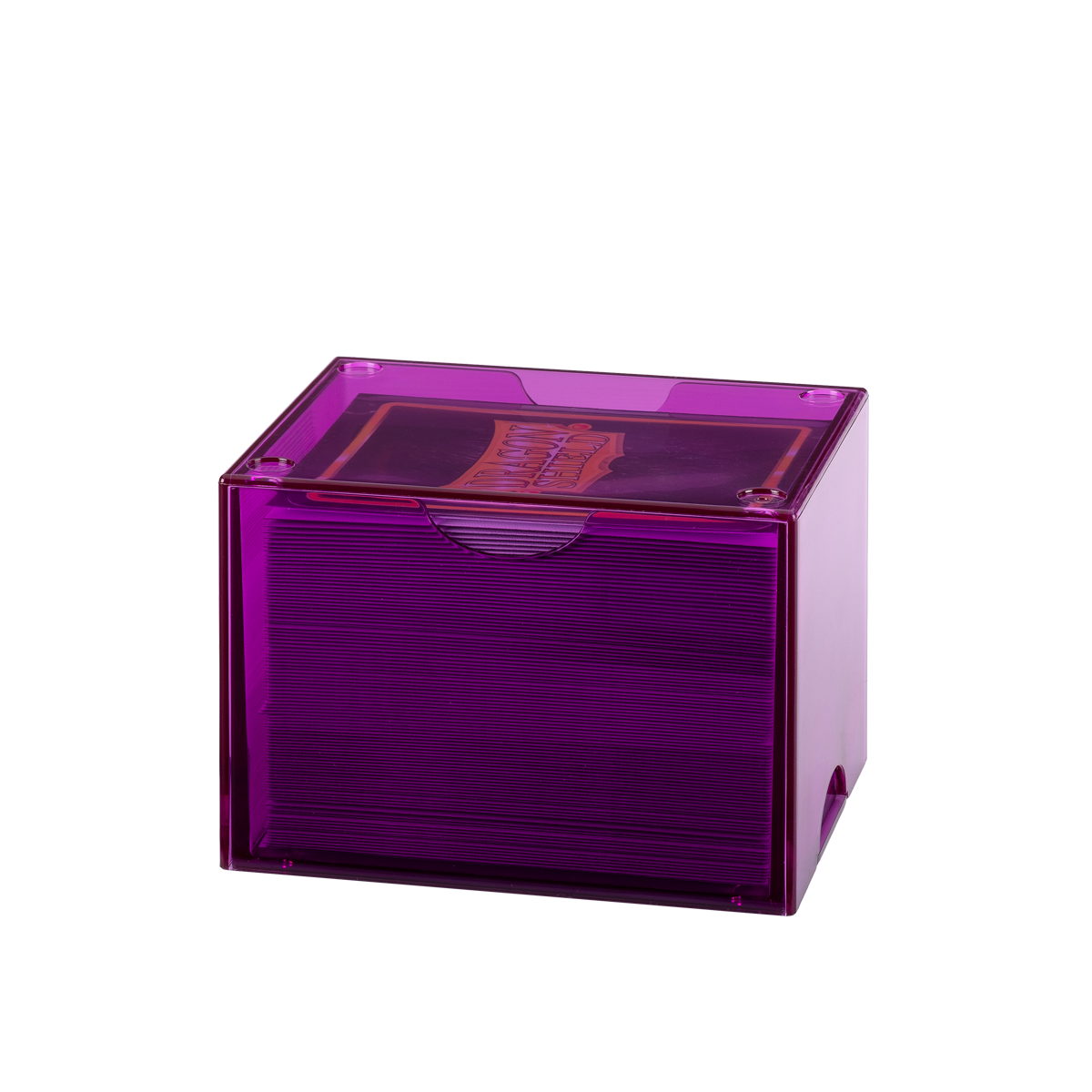 Dragon Shield - Strongbox Clear Purple - Deck Box Rigido