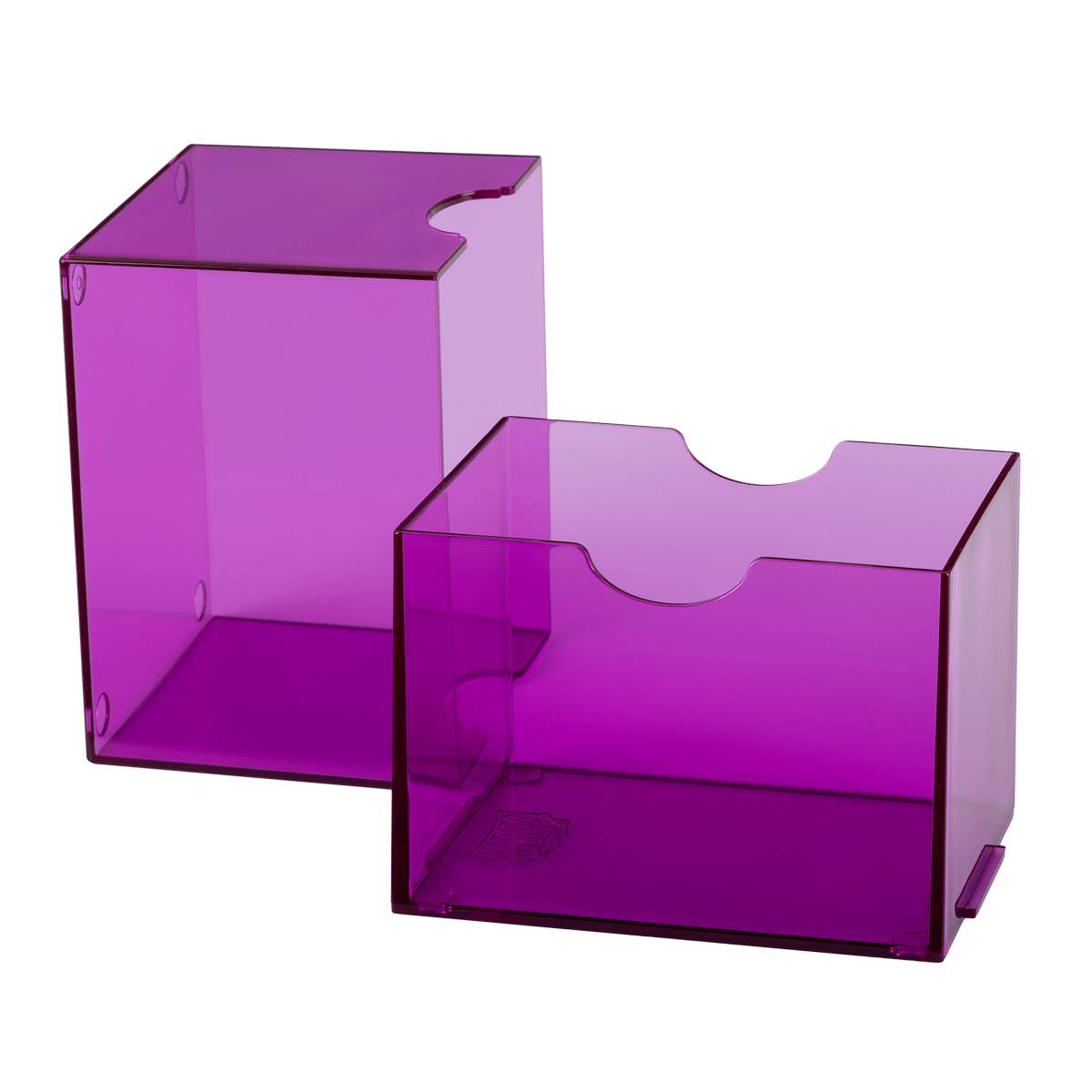 Dragon Shield - Strongbox Clear Purple - Deck Box Rigido