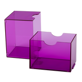 Dragon Shield - Strongbox Clear Purple - Deck Box Rigido