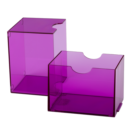 Dragon Shield - Strongbox Clear Purple - Deck Box Rigido