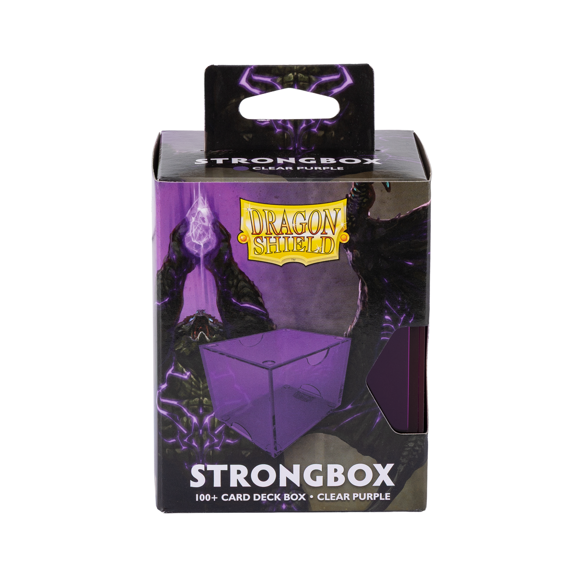 Dragon Shield - Strongbox Clear Purple - Deck Box Rigido