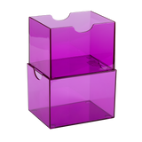 Dragon Shield - Strongbox Clear Purple - Deck Box Rigido