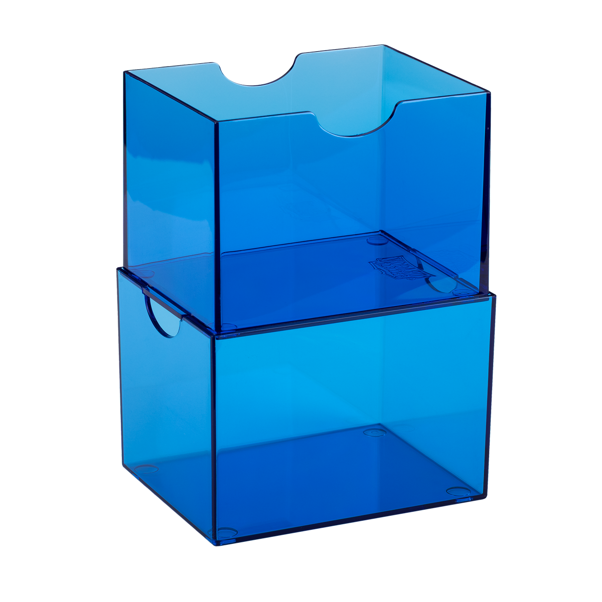 Dragon Shield - Strongbox Clear Blue - Deck Box Rigido