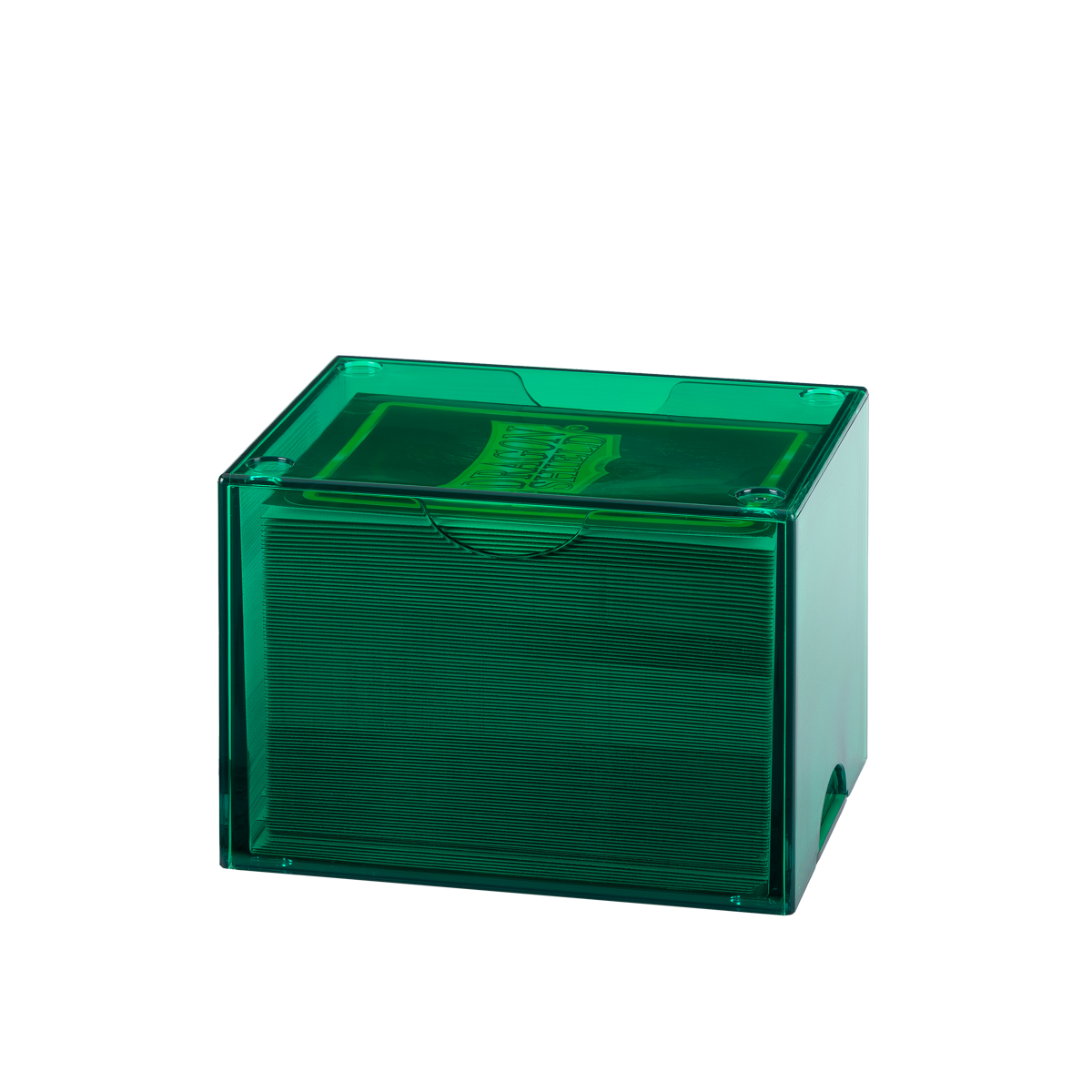 Dragon Shield - Strongbox Clear Green - Deck Box Rigido
