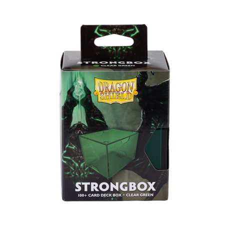Dragon Shield - Strongbox Clear Green - Deck Box Rigido