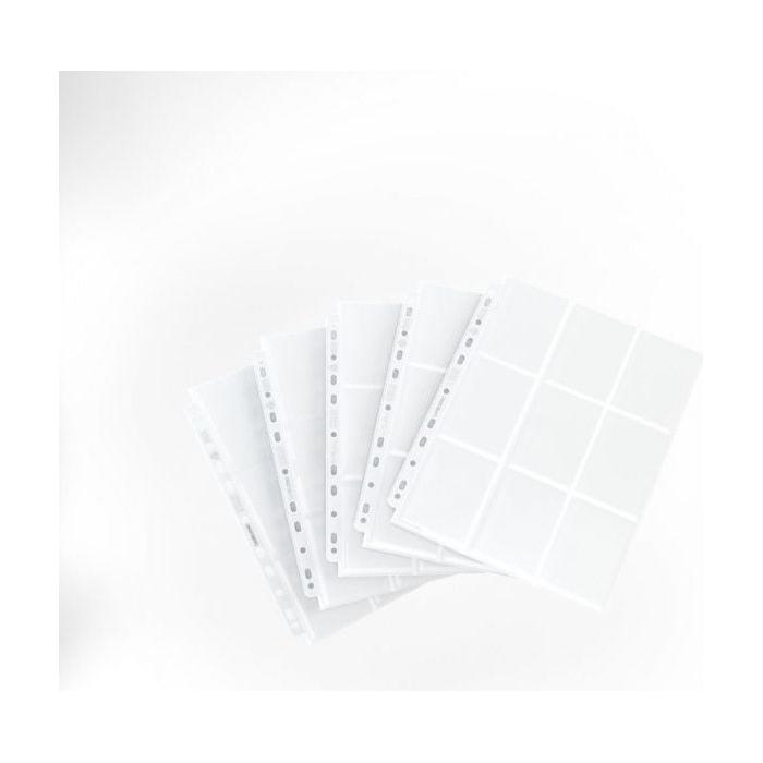 Gamegenic 18-Pocket Pages Side-Loading (50 Pag.) White – Fogli per Raccoglitori TCG