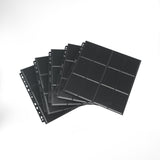 Gamegenic Ultrasonic 24-Pocket Pages Side-Loading (10 Pag.) Black Clear – Fogli per Raccoglitori TCG