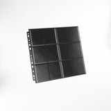 Gamegenic Ultrasonic 24-Pocket Pages Side-Loading (10 Pag.) Black Clear – Fogli per Raccoglitori TCG