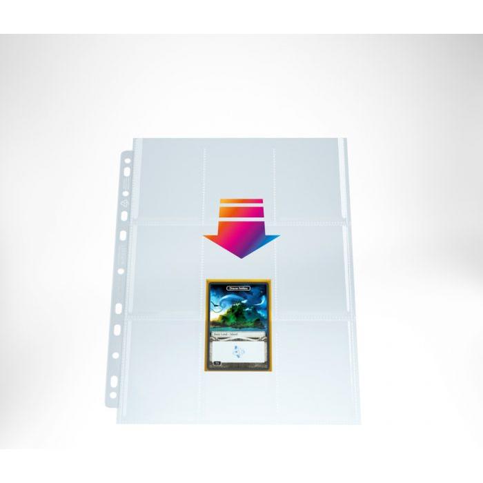 Gamegenic Ultrasonic 9-Pocket Pages Top-Loading (50 Pag.) Clear – Fogli per Raccoglitori TCG