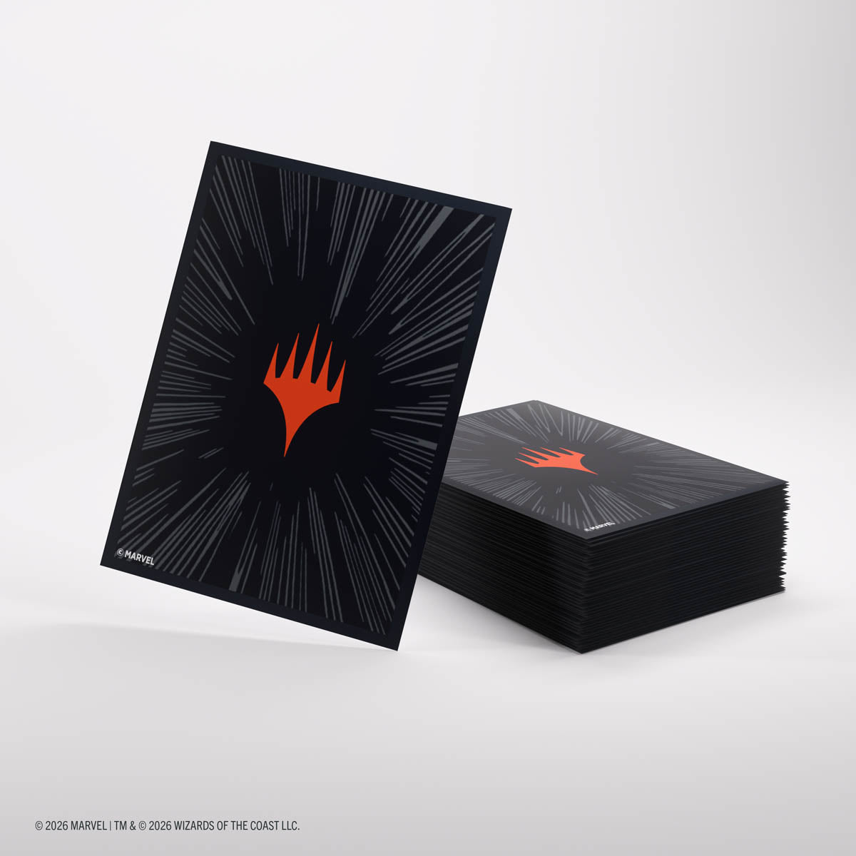 Gamegenic – Magic: The Gathering x Marvel Super Heroes Premium Double Sleeving Pack – Comic Burst Black (105+105)