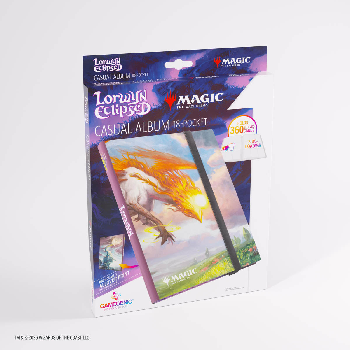 Gamegenic Zip-Up Album 18-Pocket – Magic: The Gathering x Lorwyn Eclipsed – Eirdu, Carrier of Dawn/