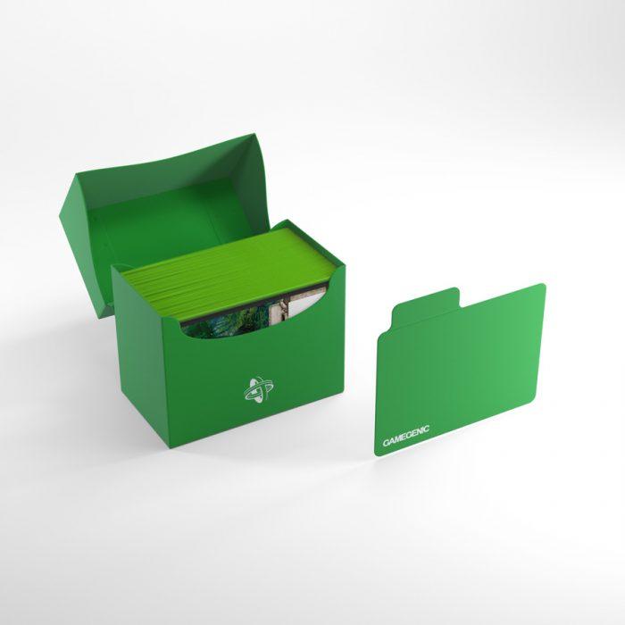 Deck Box Gamegenic Side Holder 80+ Green – Per Carte TCG
