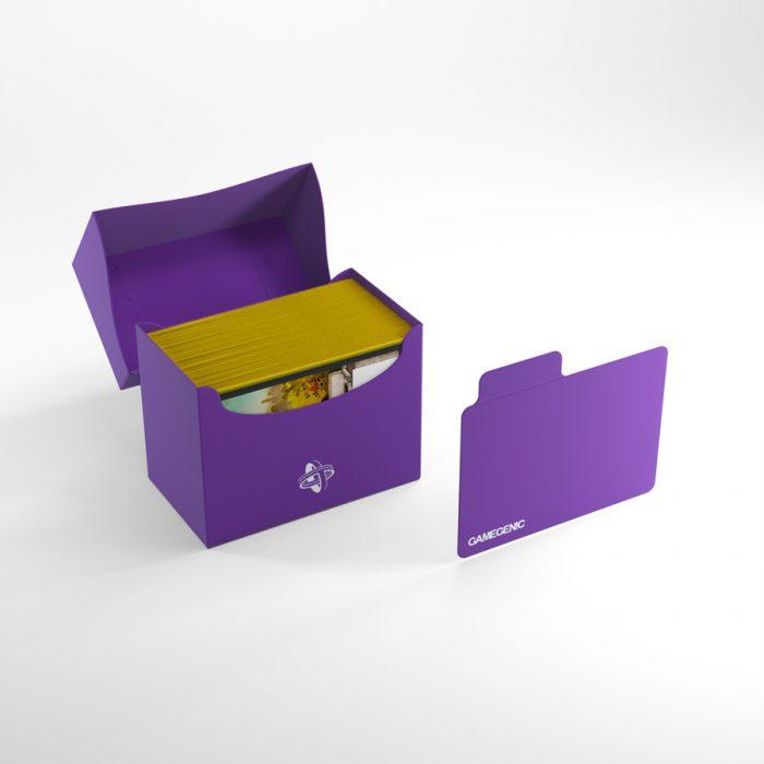Deck Box Gamegenic Side Holder 80+ Purple – Per Carte TCG