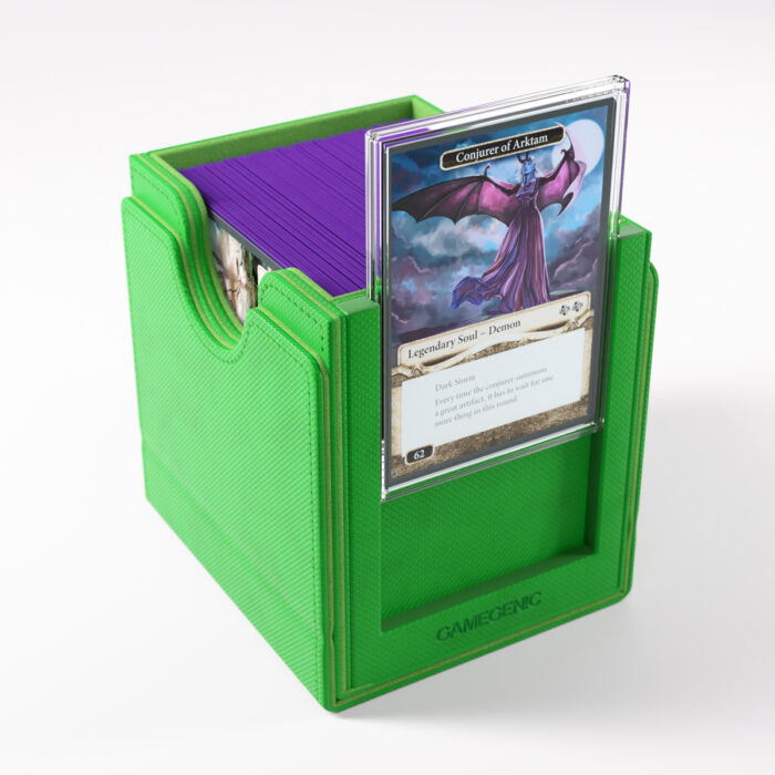 Deck Box Gamegenic Sidekick PRO 100+ XL Convertible Green – Per Carte TCG / Commander