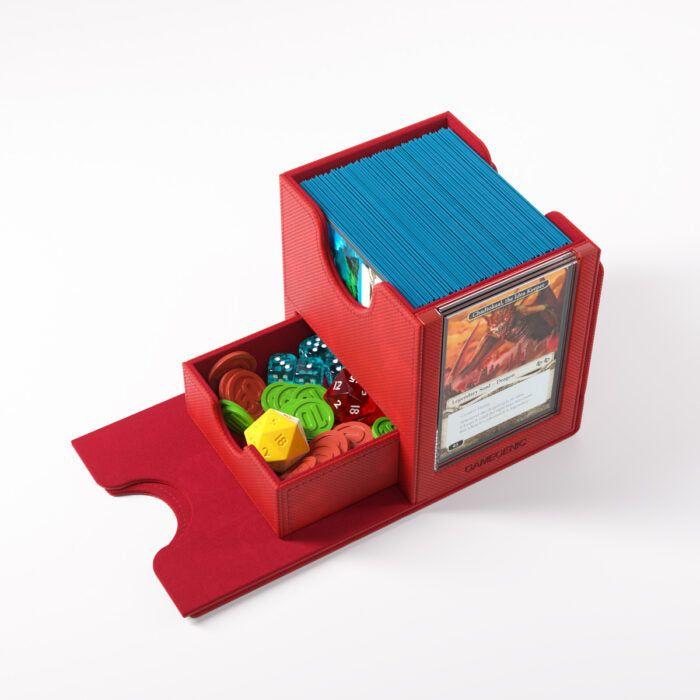 Deck Box Gamegenic Sidekick PRO 100+ XL Convertible Red – Per Carte TCG / Commander
