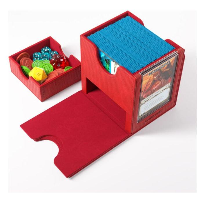 Deck Box Gamegenic Sidekick PRO 100+ XL Convertible Red – Per Carte TCG / Commander