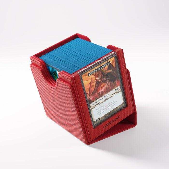 Deck Box Gamegenic Sidekick PRO 100+ XL Convertible Red – Per Carte TCG / Commander