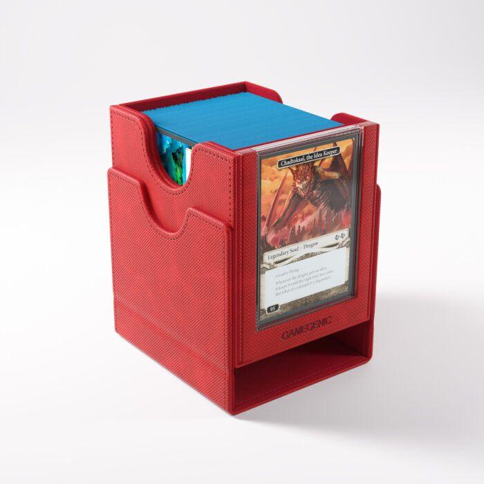 Deck Box Gamegenic Sidekick PRO 100+ XL Convertible Red – Per Carte TCG / Commander