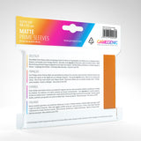 100 Gamegenic Matte Prime Sleeves – Bustine Protettive TCG – Orange