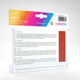 100 Gamegenic Matte Prime Sleeves – Bustine Protettive TCG – Red