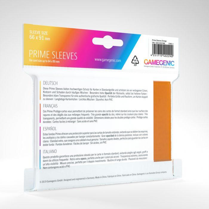 100 Gamegenic Prime Sleeves – Bustine Protettive TCG – Orange