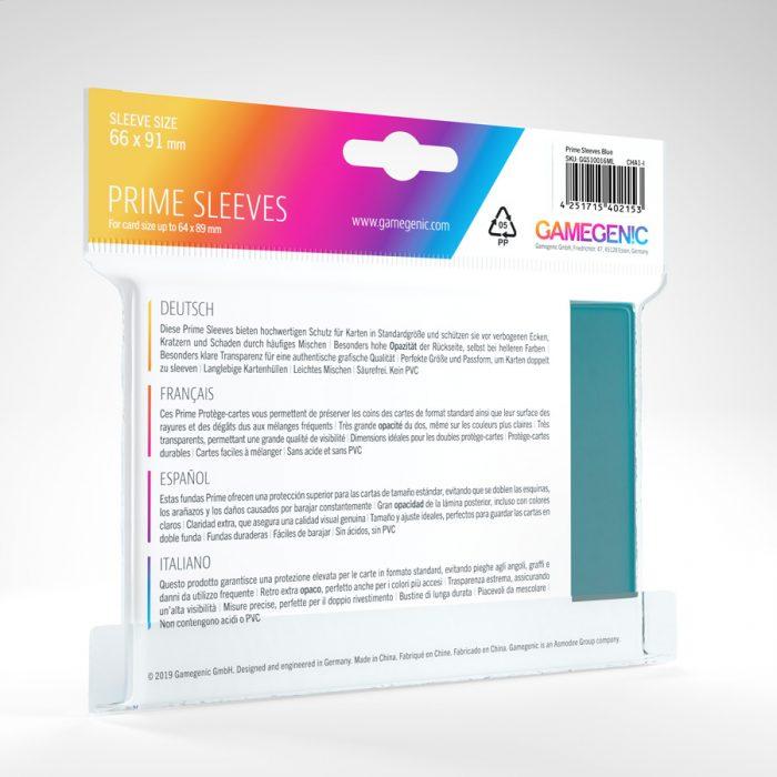 100 Gamegenic Prime Sleeves – Bustine Protettive TCG – Blue