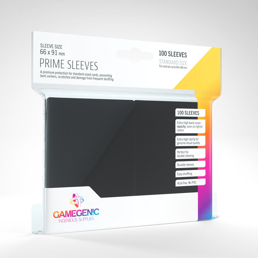 100 Gamegenic Prime Sleeves – Bustine Protettive TCG – Black